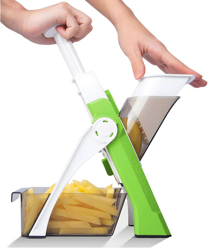 4-in-1 Adjustable Vegetable Cutter & Shredder – Multi-Function Drum Grater (Random Color)