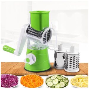 3 In 1 Vegetable Cutter Machine For Potato Onion Carrot – Drum Cutter (random Color)