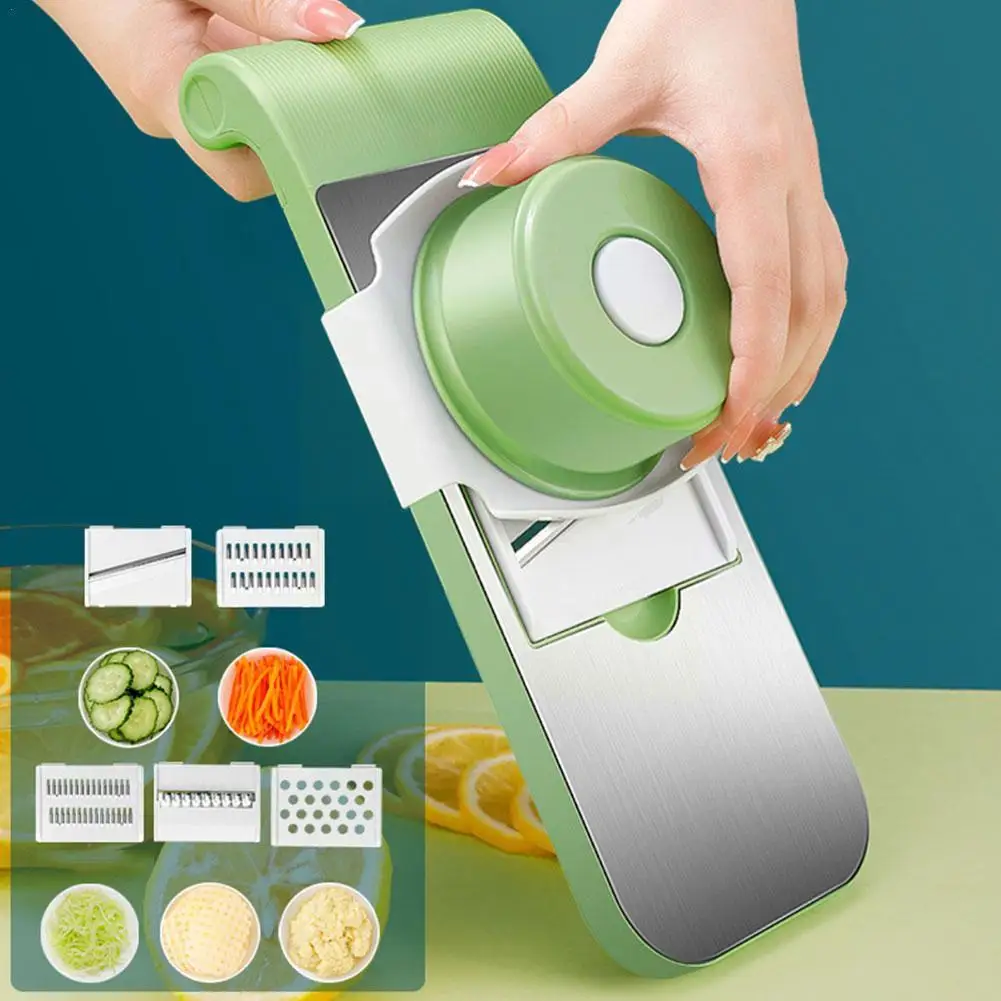 5-in-1 Multi-Functional Vegetable Slicer & Grater β Adjustable Mandoline Cutter